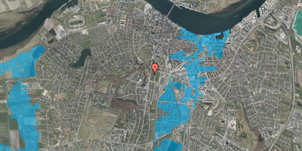 Oversvømmelsesrisiko fra vandløb på Hobrovej 21, 9000 Aalborg