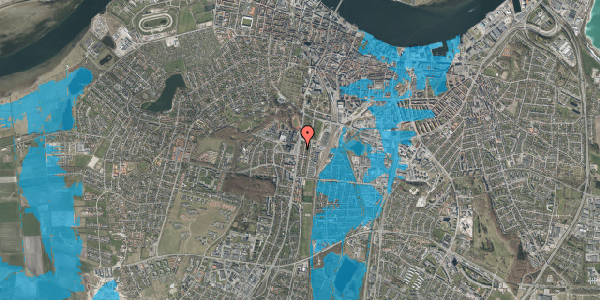 Oversvømmelsesrisiko fra vandløb på Hobrovej 47, 9000 Aalborg