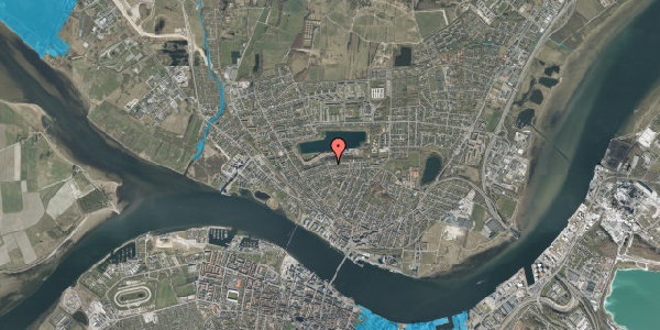 Oversvømmelsesrisiko fra vandløb på Højvangsvej 3, 9400 Nørresundby