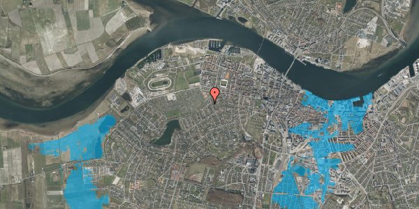 Oversvømmelsesrisiko fra vandløb på Ida Maries Vej 1A, 9000 Aalborg