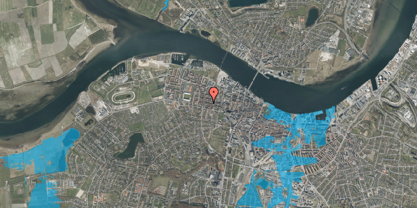 Oversvømmelsesrisiko fra vandløb på Istedgade 14, 2. , 9000 Aalborg
