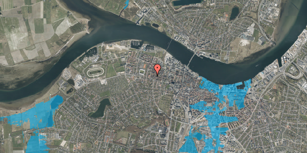 Oversvømmelsesrisiko fra vandløb på Istedgade 30, st. th, 9000 Aalborg