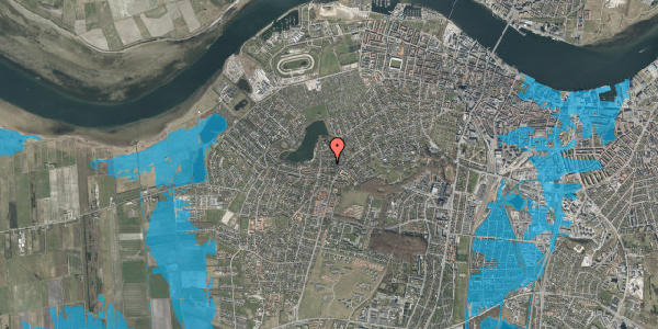Oversvømmelsesrisiko fra vandløb på Jagtvej 5A, 9000 Aalborg