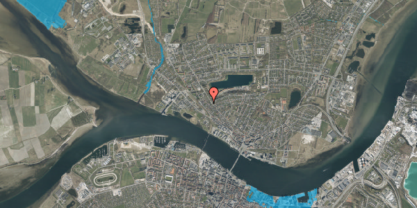 Oversvømmelsesrisiko fra vandløb på Jens Bangs Vej 4, 9400 Nørresundby