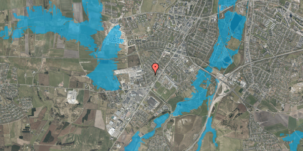 Oversvømmelsesrisiko fra vandløb på J. P. Jacobsens Vej 8, 9200 Aalborg SV