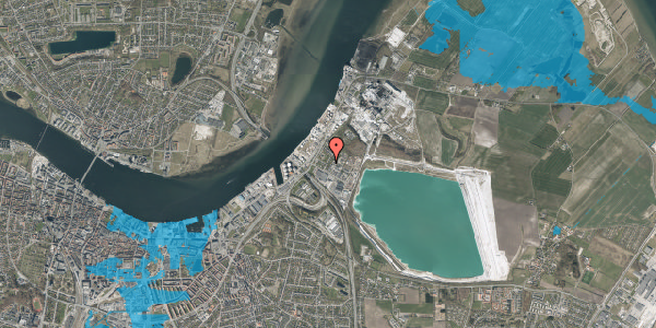 Oversvømmelsesrisiko fra vandløb på Kiselvej 6, 9220 Aalborg Øst