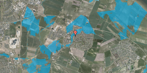 Oversvømmelsesrisiko fra vandløb på Klarup Kirkevej 34, 9270 Klarup