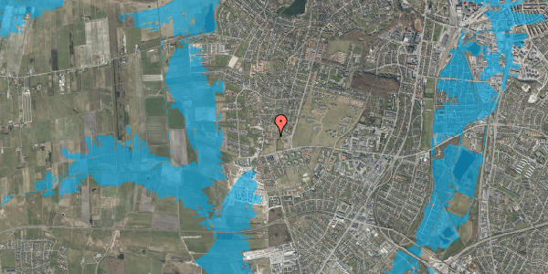 Oversvømmelsesrisiko fra vandløb på Klokkestabelen 12, 9000 Aalborg