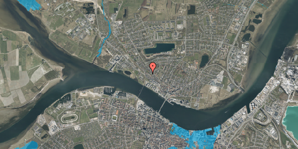 Oversvømmelsesrisiko fra vandløb på Knud Skots Gade 5A, 9400 Nørresundby