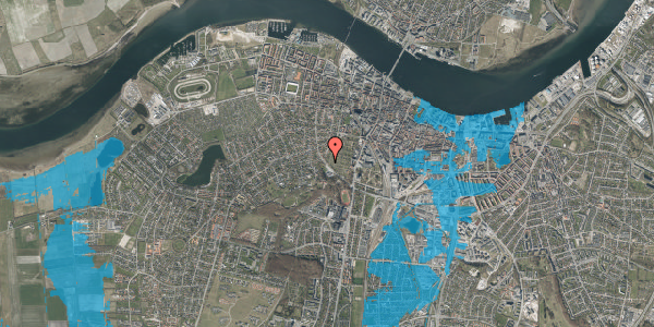 Oversvømmelsesrisiko fra vandløb på Kong Christians Alle 63, 9000 Aalborg