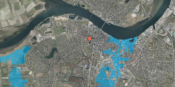 Oversvømmelsesrisiko fra vandløb på Kong Hans Gade 16, 9000 Aalborg