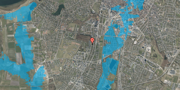 Oversvømmelsesrisiko fra vandløb på Konvalvej 10, st. th, 9000 Aalborg