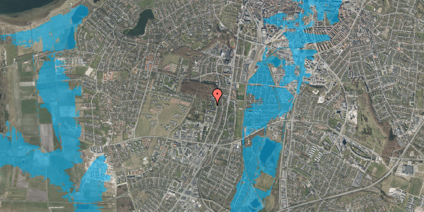 Oversvømmelsesrisiko fra vandløb på Konvalvej 23, st. tv, 9000 Aalborg