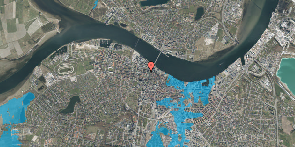 Oversvømmelsesrisiko fra vandløb på Korsgade 28, 2. th, 9000 Aalborg