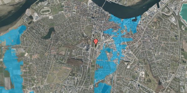 Oversvømmelsesrisiko fra vandløb på Kærlundsvej 32, 9000 Aalborg