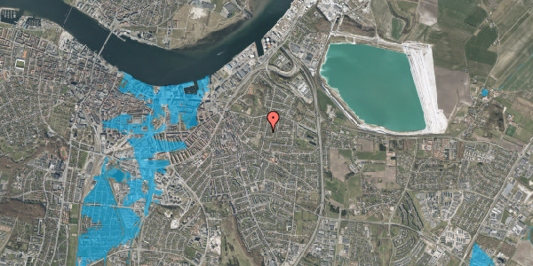 Oversvømmelsesrisiko fra vandløb på Langgade 40, 9000 Aalborg