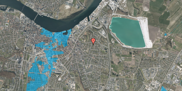 Oversvømmelsesrisiko fra vandløb på Langgade 51, 9000 Aalborg