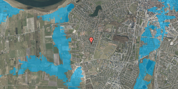 Oversvømmelsesrisiko fra vandløb på Las Poulsens Vej 7, 9000 Aalborg