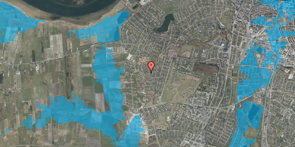 Oversvømmelsesrisiko fra vandløb på Leonorevej 6, 9000 Aalborg
