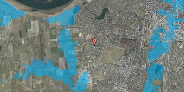 Oversvømmelsesrisiko fra vandløb på Leonorevej 7, 9000 Aalborg