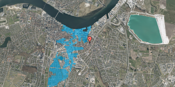 Oversvømmelsesrisiko fra vandløb på Lollandsgade 6, 1. th, 9000 Aalborg