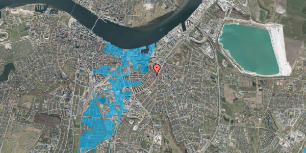 Oversvømmelsesrisiko fra vandløb på Lollandsgade 19, 1. 58, 9000 Aalborg