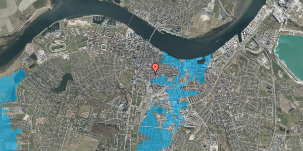Oversvømmelsesrisiko fra vandløb på Louisegade 2B, 4. th, 9000 Aalborg