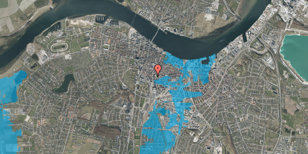 Oversvømmelsesrisiko fra vandløb på Louisegade 4, 2. tv, 9000 Aalborg