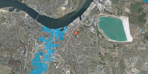 Oversvømmelsesrisiko fra vandløb på Lundbyesgade 5, 9000 Aalborg
