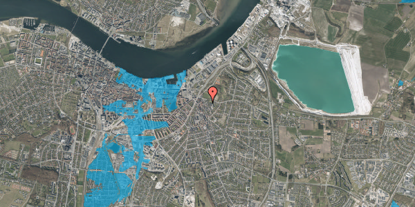 Oversvømmelsesrisiko fra vandløb på Lundbyesgade 13, 9000 Aalborg