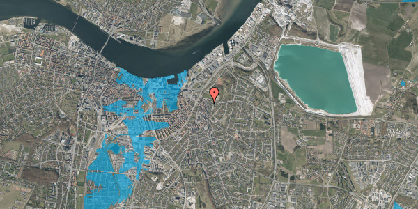 Oversvømmelsesrisiko fra vandløb på Lundbyesgade 15, 9000 Aalborg