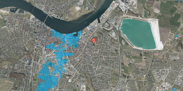 Oversvømmelsesrisiko fra vandløb på Lundbyesgade 17, 9000 Aalborg