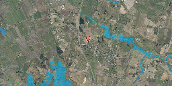 Oversvømmelsesrisiko fra vandløb på Luneborgvej 114, 9382 Tylstrup