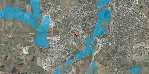 Oversvømmelsesrisiko fra vandløb på Lyngholmsvej 30, 9200 Aalborg SV