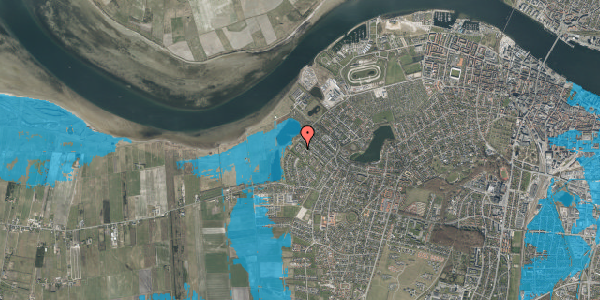 Oversvømmelsesrisiko fra vandløb på Løvstikkevej 44, 9000 Aalborg