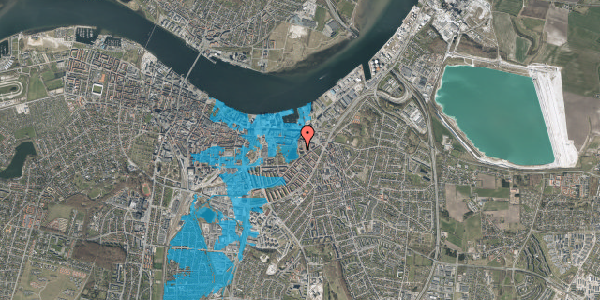 Oversvømmelsesrisiko fra vandløb på Markusgade 1, st. tv, 9000 Aalborg