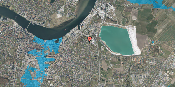 Oversvømmelsesrisiko fra vandløb på Marstrandsvej 11, 9000 Aalborg