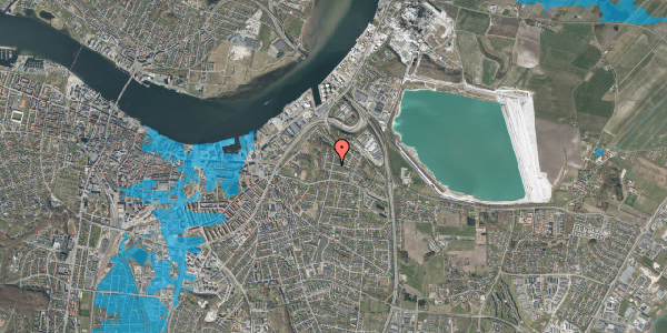 Oversvømmelsesrisiko fra vandløb på Martinus Rørbyes Vej 10, 9000 Aalborg