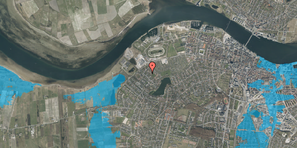 Oversvømmelsesrisiko fra vandløb på Myrensvej 6, 9000 Aalborg