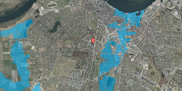 Oversvømmelsesrisiko fra vandløb på Mølleparkvej 29, 9000 Aalborg