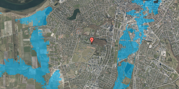 Oversvømmelsesrisiko fra vandløb på Højtoften 11, 9000 Aalborg