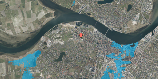 Oversvømmelsesrisiko fra vandløb på Ny Kastetvej 2A, 1. tv, 9000 Aalborg
