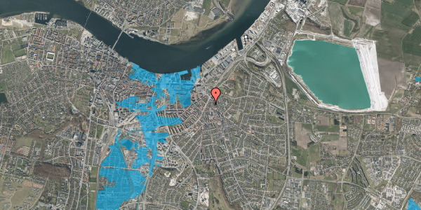 Oversvømmelsesrisiko fra vandløb på P.A. Estrups Vej 5, 9000 Aalborg