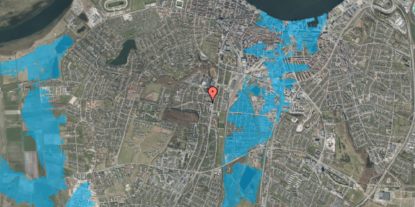 Oversvømmelsesrisiko fra vandløb på Parkvej 21, st. , 9000 Aalborg