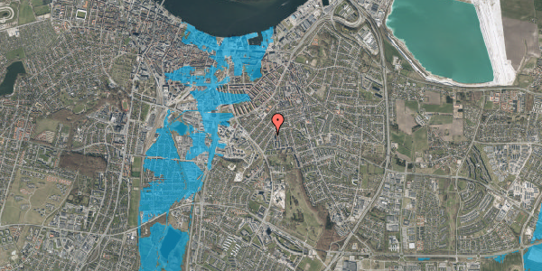 Oversvømmelsesrisiko fra vandløb på Petersborgvej 46, 9000 Aalborg