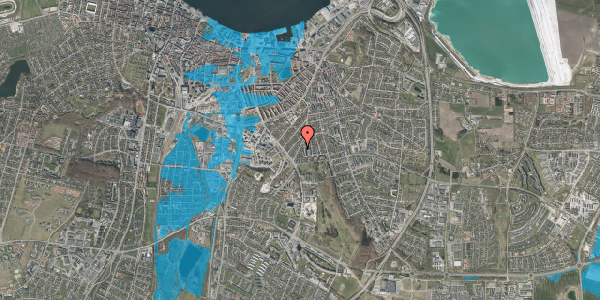 Oversvømmelsesrisiko fra vandløb på Petersborgvej 85, 9000 Aalborg
