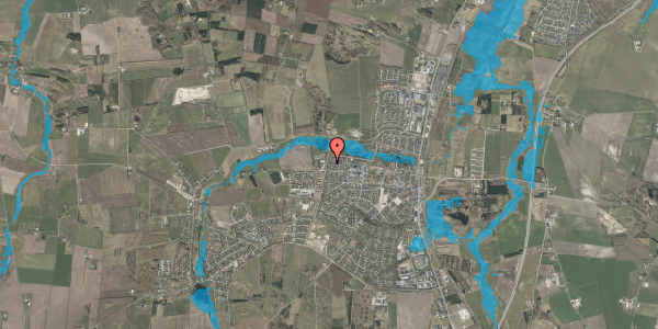 Oversvømmelsesrisiko fra vandløb på Pomonavej 12, 9230 Svenstrup J
