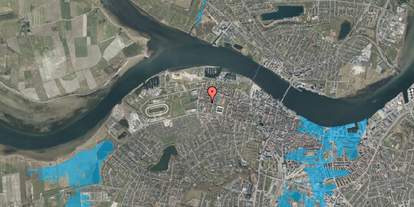 Oversvømmelsesrisiko fra vandløb på Poul Buås Vej 11, 3. tv, 9000 Aalborg