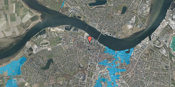 Oversvømmelsesrisiko fra vandløb på Poul Paghs Gade 6E, 4. tv, 9000 Aalborg