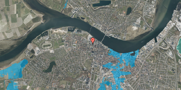 Oversvømmelsesrisiko fra vandløb på Poul Paghs Gade 23, 3. th, 9000 Aalborg